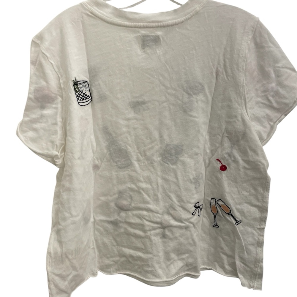 Maeve White Graphic Tee. Size Medium. New with Tags. - Picture 2 of 2